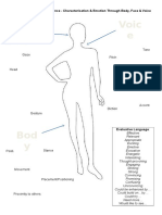 Use of Body Face Voice in Musical Theatre - Handout