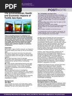 The Environmental, Health and Economic Impacts of Textile Azo Dyes