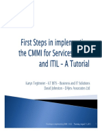First Steps in Implementing The CMMI For Services Model and ITIL