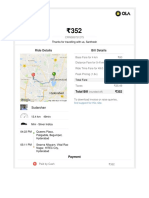Ride Details Bill Details: Thanks For Travelling With Us, Santhosh