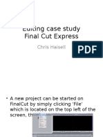 Final Cut Editing Case Study