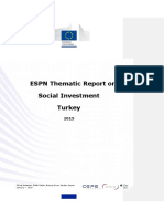 Thematic Report On Social Investment - Turkey 2015