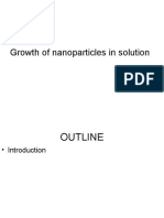 Growth of Nanoparticles in Solution