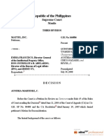 G.R. No. 166886-MATTEL V. FRANCISCO PDF