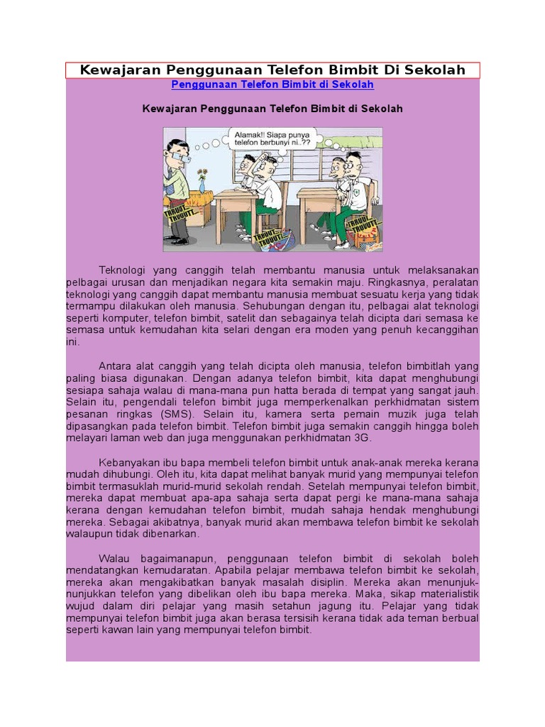 Karangan Tingkatan 1  PDF