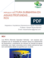 Arquitectura Submarina en Aguas Profundas ROV