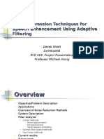 Noise Supression Techniques For Speech Enhancement Using Adaptive Filtering