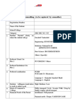 Details of Counselling - Format