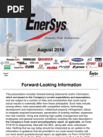 Batteries Investor Presentation August 2016