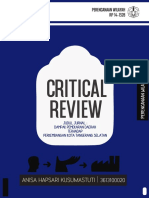 Critical Review Jurnal Dampak Pemekaran Daerah Terhadap Perkembangan Kota Tangerang Selatan