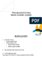 Troubleshooting MSAN Huawei UA5000
