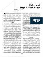 Nickel and High Nickel Alloys