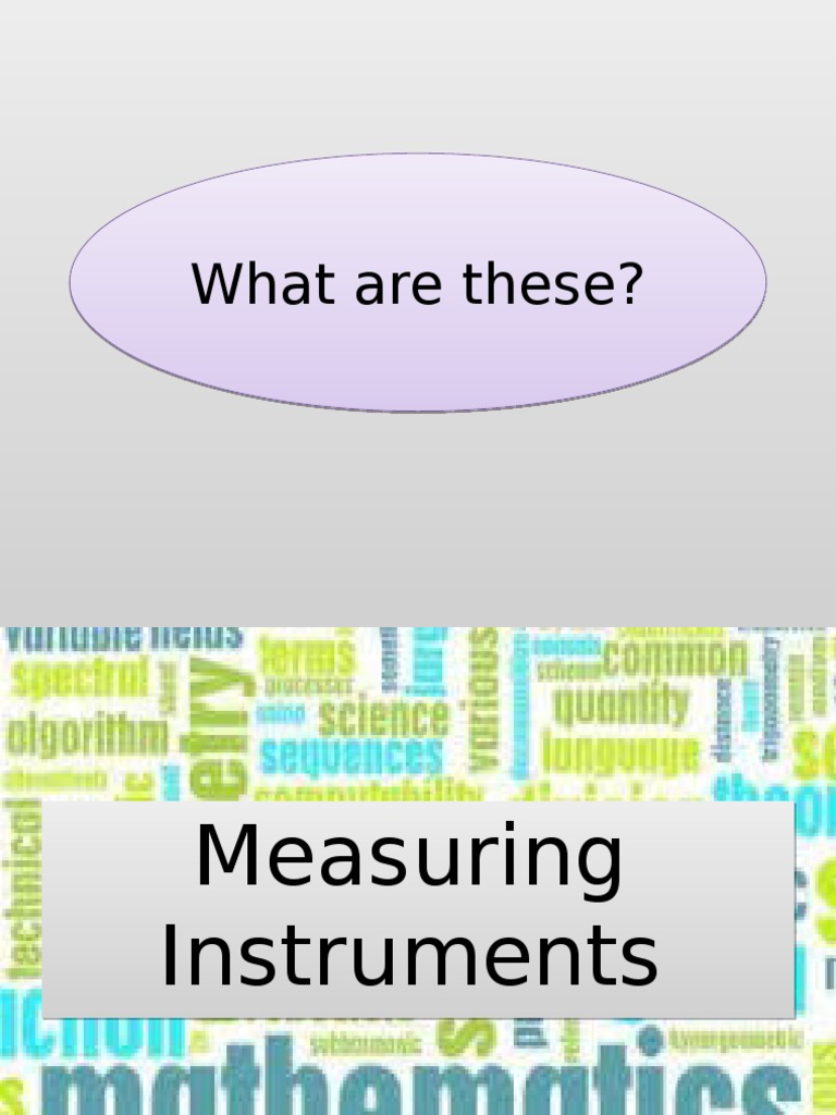 Math Measuring Instruments PDF Accuracy And Precision Mass
