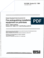 BS 5306-5.2-1984 Code of Practice For Fire Extinguishing Installations and Equipment On Premises. Halon Systems. Halon 1211 Total Flooding Systems