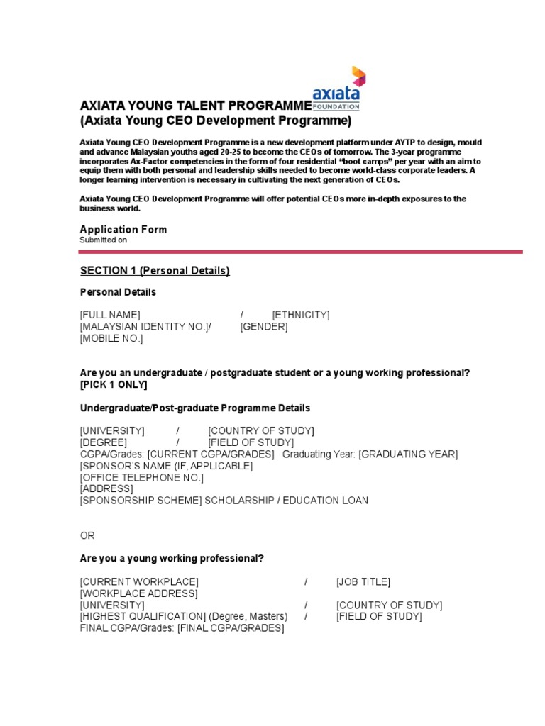 AxiataCEO_Application_Form_30Dec2015.docx Postgraduate Education