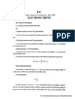 B.E. Electronic Drives: Seventh Semester Examination, May-2009