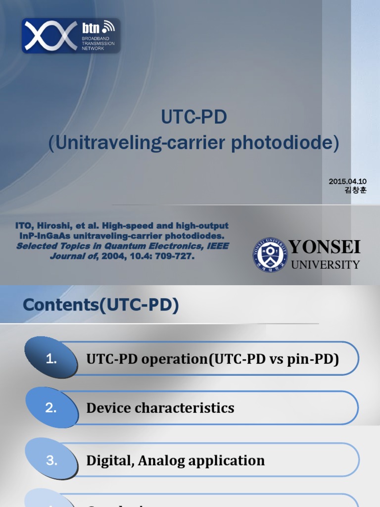 Utc PD | PDF | Communications System | Nonlinear Optics