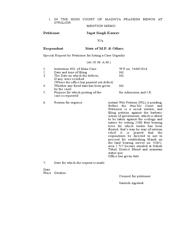 Mention Memo 2 | PDF | Lawsuit | Judgment (Law)