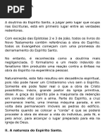 A Natureza Do Espírito Santo