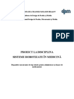 Dispozitive Mecatronice de Tip Robotic Pentru Administrare Și Dozare de Medicamente