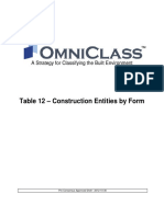 Table 12 - Construction Entities by Form: Pre Consensus Approved Draft - 2012-10-30