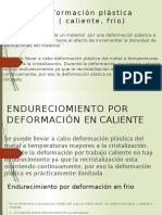 Por Deformación Plástica (Caliente, Frio)