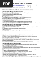 Quality Inspection in MM - QM Questionnaire