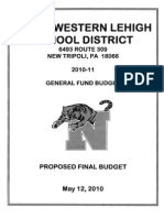 Proposed Final Budget 2010-11