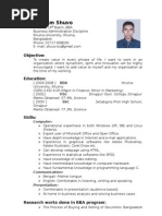Download Tareq Islam Shuvo CV by Tareq Islam Shuvo SN3245375 doc pdf