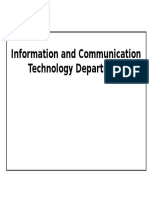 Information and Communication Technology Department