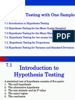 Ch7. Hypothesis Testing
