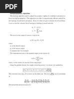 Backpropagation Algorithm