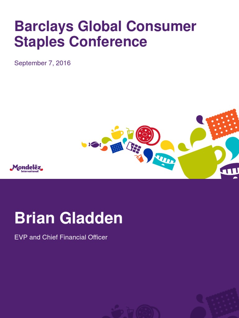 MDLZ Mondelez Barclays Consumer Conference 2016 PDF Share
