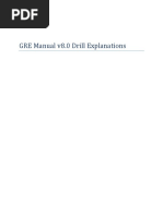 Drill Explanations for GRE Manualv8