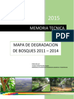 Memoria Tecnica Mapa de Degradacion de Bosques 2015