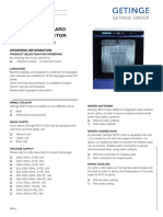 Getinge Wd15 Claro Washer Disinfector: Configuration Sheet