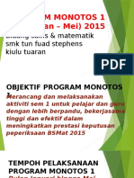 Program Monotos 1 (Jan-Mei) 2015