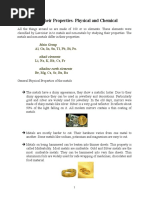 Metals And Their Properties- Physical and Chemical