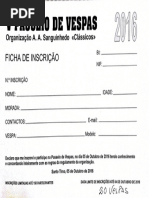 Inscricao Vespas 2016