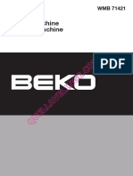 Beko wmb71421 Lave Linge Notice 1197 PDF