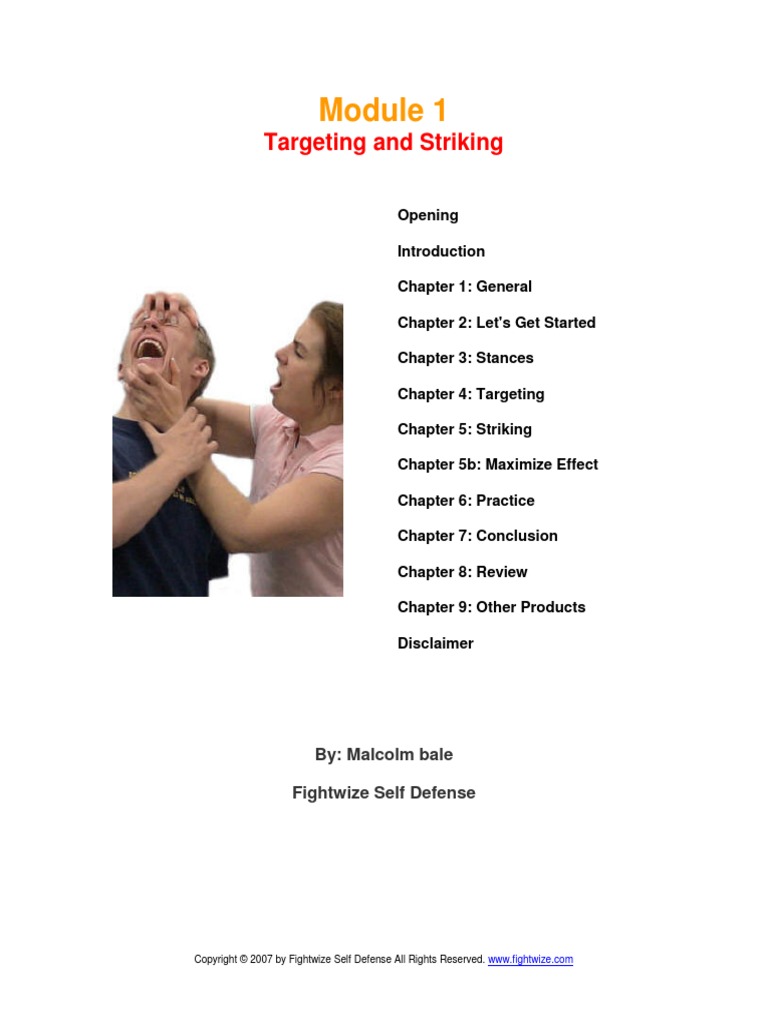 Essential Elements of Self Defense PDF Self Defense Sports