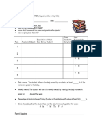 daily homework planner