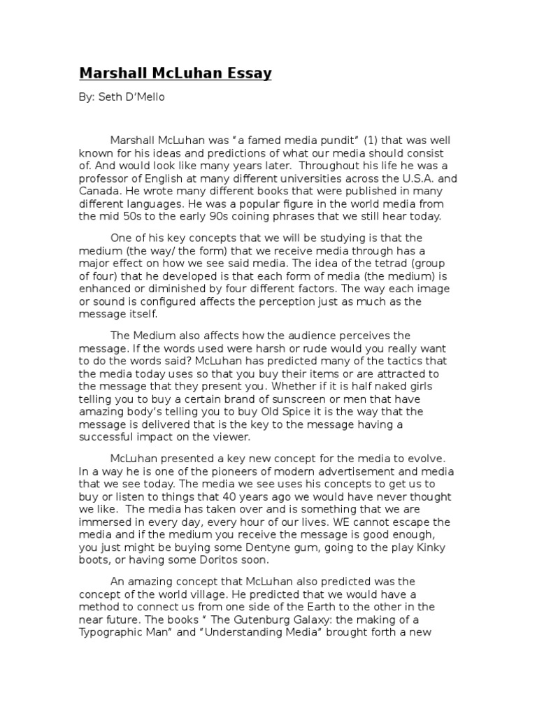 The medium is the message chapter 1 summary image