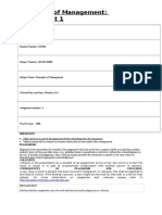 Managementwritten Assignment 1