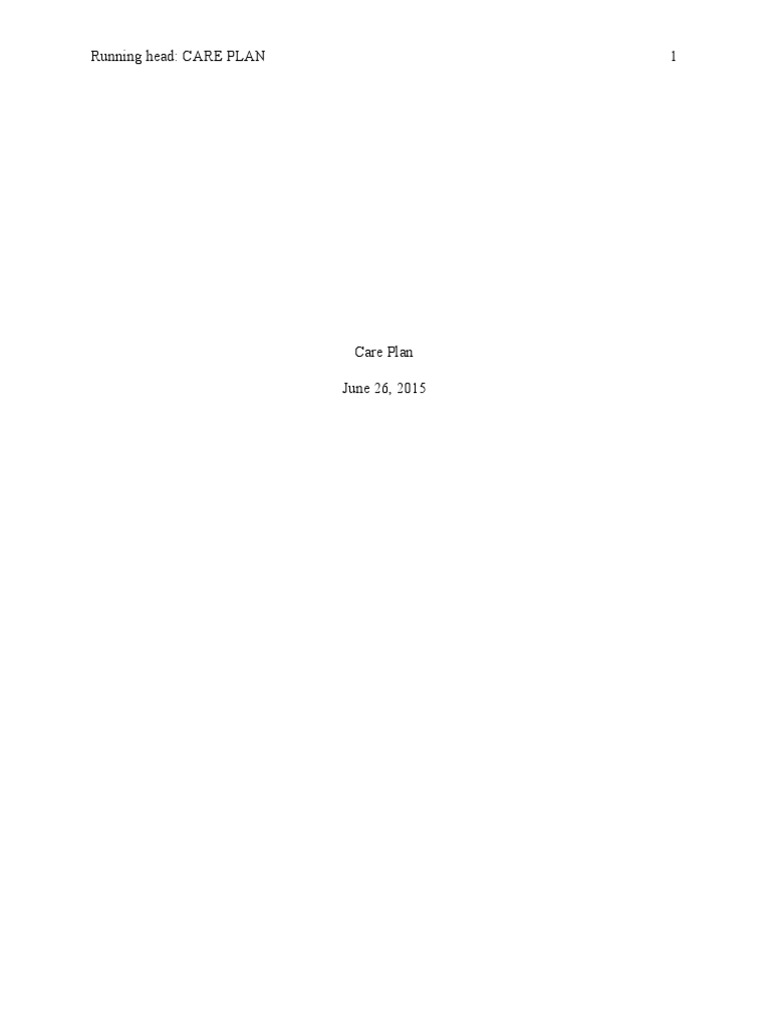 Care Plan | PDF | Diabetes Mellitus | Insulin