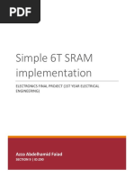 6T SRAM Simulation