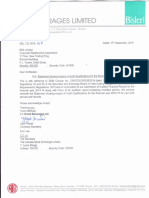 Statement On Impact of Audit Qualifications For The Period Ended March 31, 2015 (Company Update)