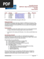 COMP 248 Outline Fall 2016