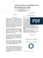 Análisis de Consumo de Pan en Estudiantes de La Universidad de Los Llanos