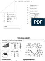 Formulario Calculo Integral